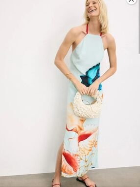 MUMA WORLD MUREX MIST VEGA SILK DRESS SIZE S MSRP $545